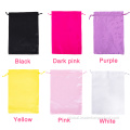 Silk Stain Wig Bags Customize Logo Silk Drawstring Pouch Satin Wig Bags Factory